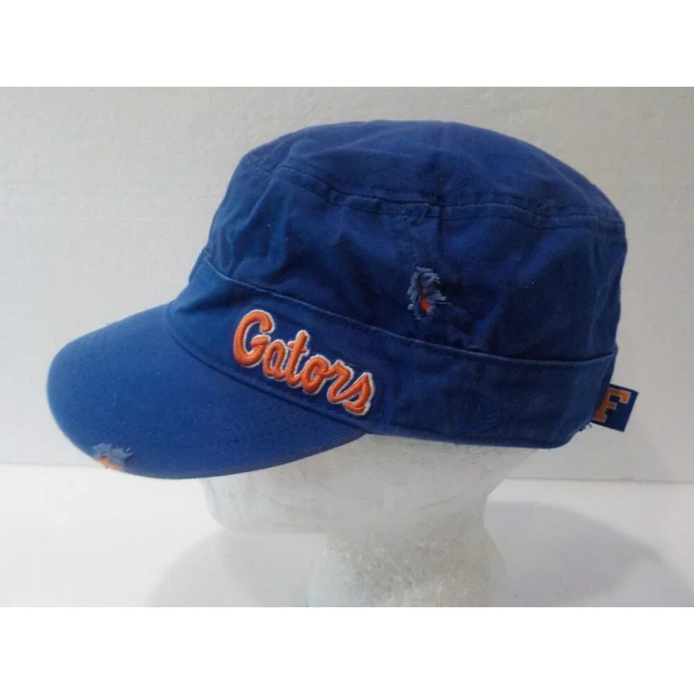 Florida Gators Distressed Strapback by New Era Royal Blue Ball Cap Hat Women OS